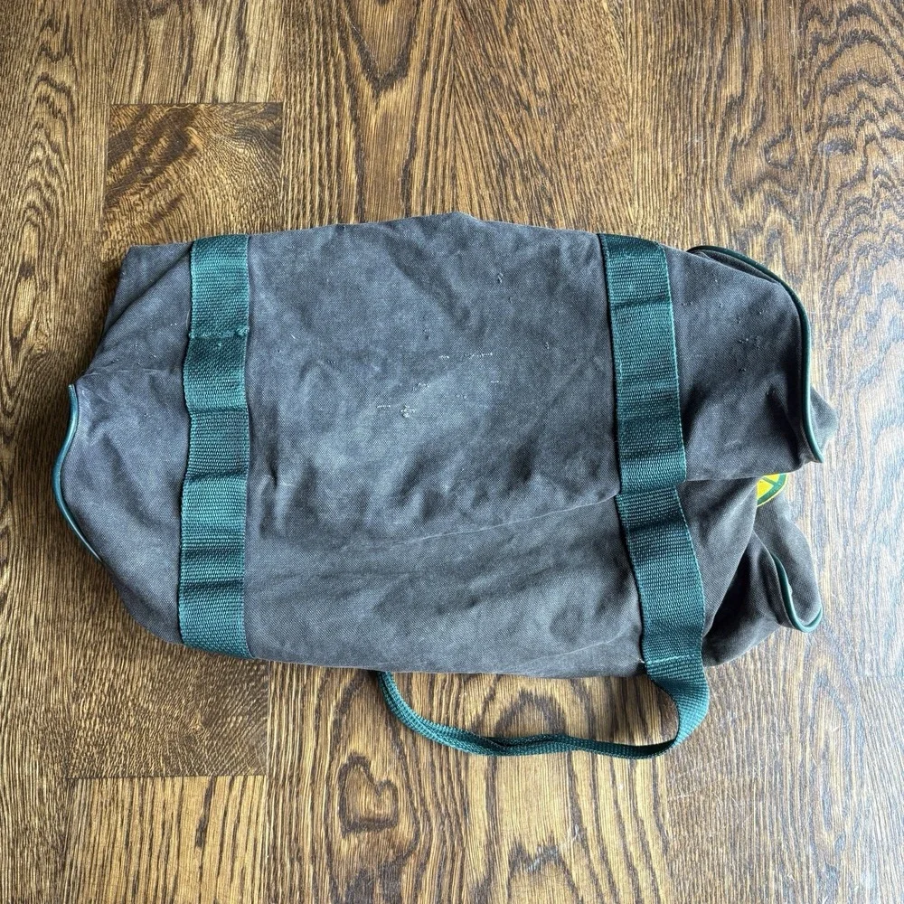 Vintage 80s Seattle SuperSonics Canvas Duffle Bag NBA BasketBall Gym ABC RARE